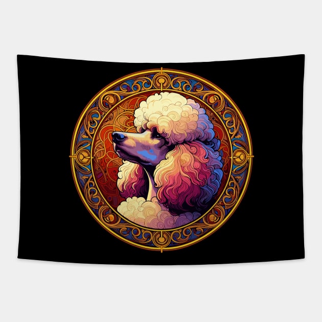 Art Deco Standard Poodle - Cool Poodle Art Tapestry by RCDBerlin