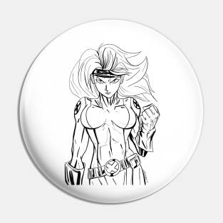 titania ecopop vintage 90s style superheroe art on rogue Pin