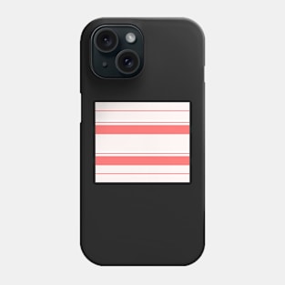 Strips - pink and white. Phone Case