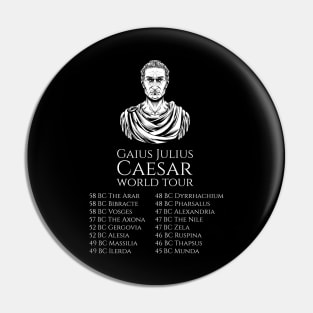 Julius Caesar World Tour - Ancient Roman History - SPQR Pin