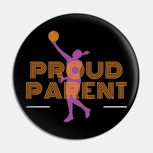 Female Basketball Parent Pin