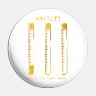 Vial Test Tube Anxiety Pin