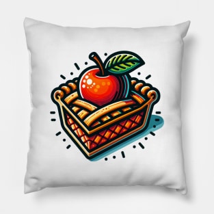 Apple Pie Art Slice Bake Cafe Kawaii Sweet Pillow