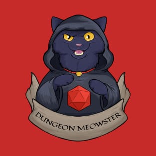 Dungeon Meowster Black Kitty T-Shirt