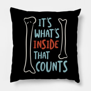 Radiology Pun It's What's Inside That Counts Pillow