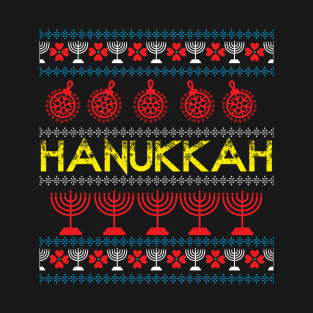 Hanukkah Menorah Lights Family Love Novelty T-Shirt