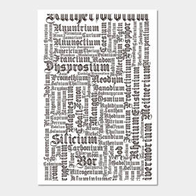 Chemical Elements Posters And Art Prints Teepublic