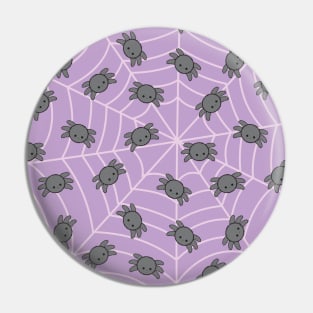 Kawaii spider pattern pastel goth Pin