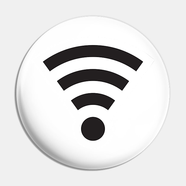 Simple WiFi Logo - Black Pin by DankSpaghetti