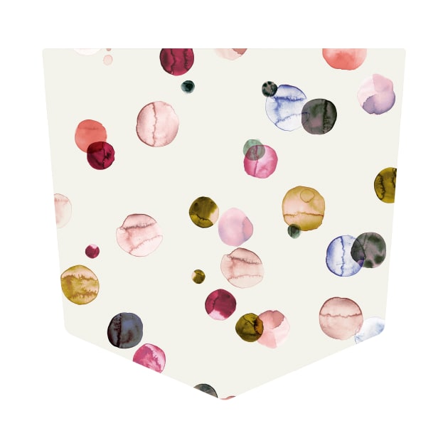 Pocket - WATERCOLOR DOTS MULTI by ninoladesign