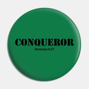 More than a conqueror bible quote Pin