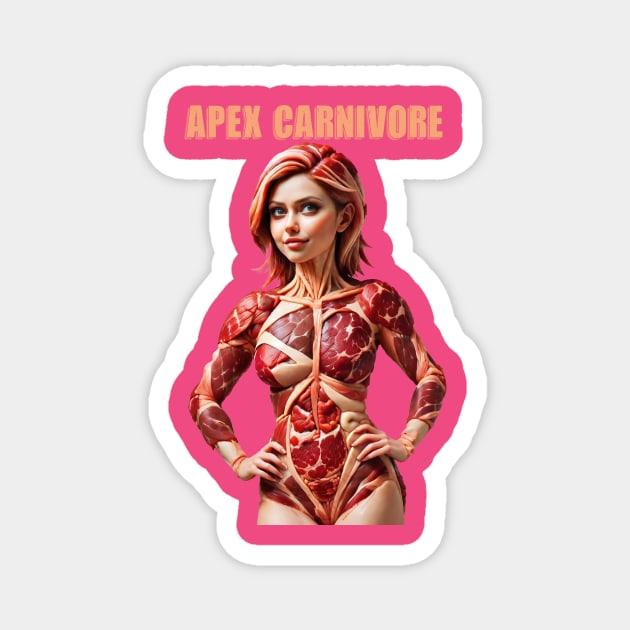 Apex Carnivore Woman Magnet by FurryBallBunny