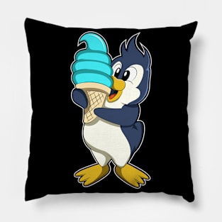 Penguin with Waffle Ice cream Pillow