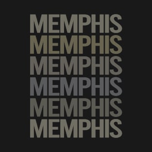 Gray Text Art Memphis T-Shirt