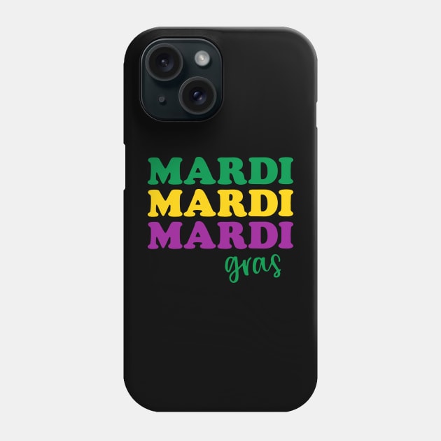 Retro Groovy Mardi Gras Costume New Orleans Carnival Parade Phone Case by _So who go sayit_