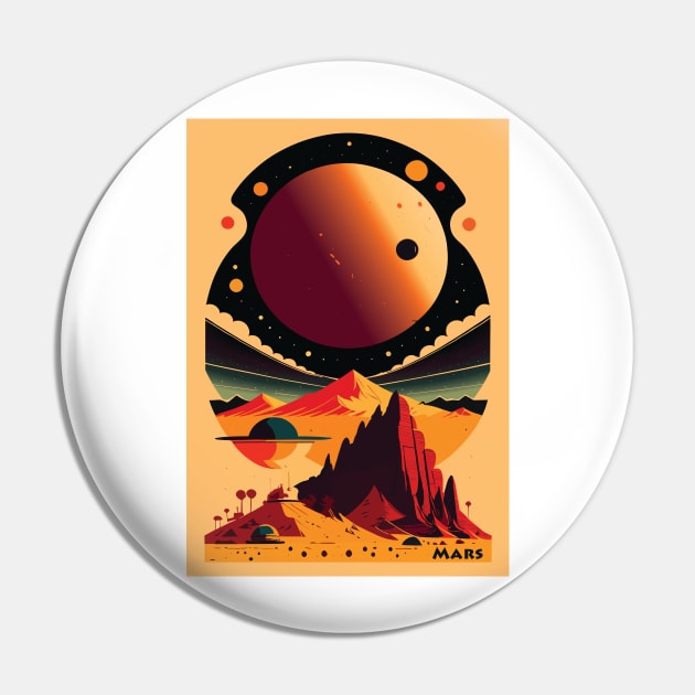 Mars, Space poster Pin by BokeeLee