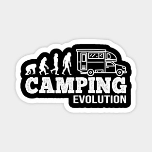 Evolution of Camping I Funny Camper gift Magnet