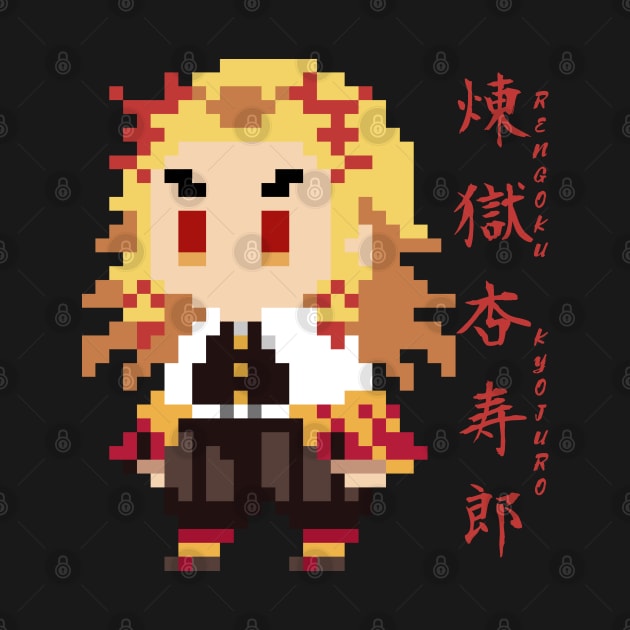 Rengoku Kyojuro (Pixel Art) by MilotheCorgi