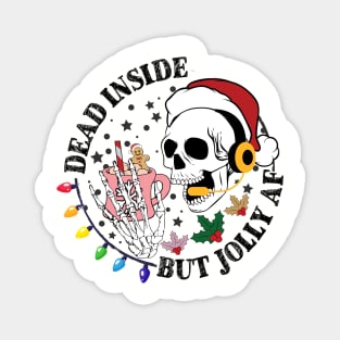 Dispatcher Christmas Dead Inside by Jolly AF Magnet