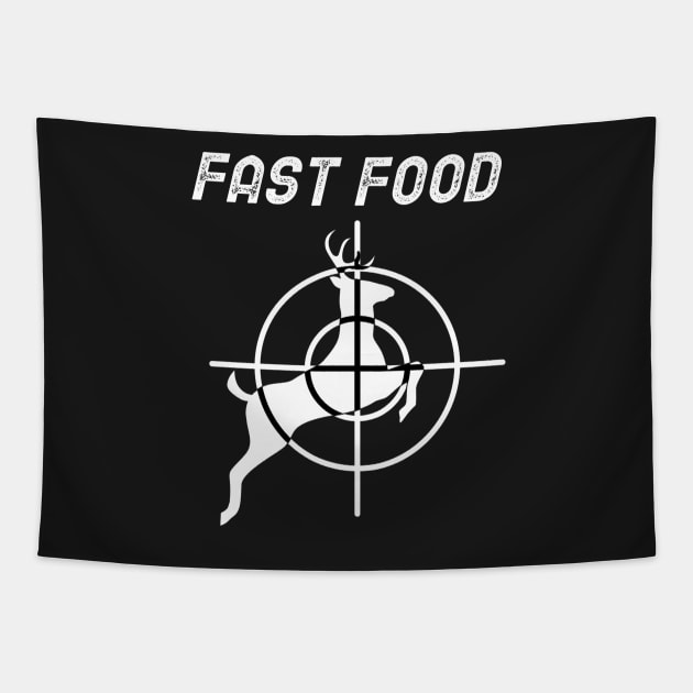 Fast Food - Deer Hunting Tapestry by mikepod