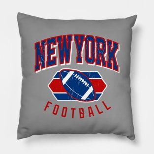 New York Football Vintage Pillow