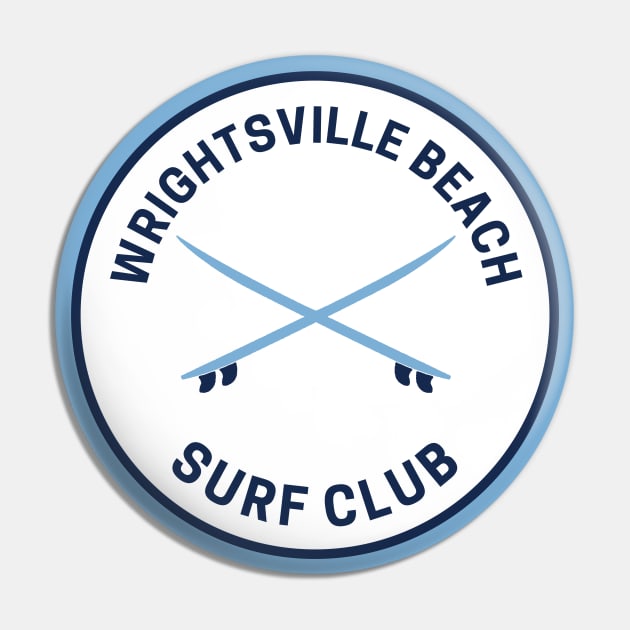 Vintage Wrightsville Beach North Carolina Surf Club Pin by fearcity