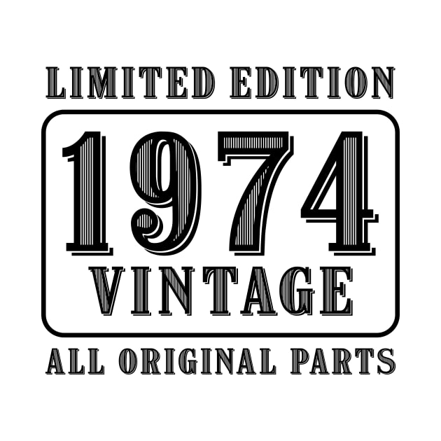 All original parts vintage 1974 limited edition birthday by colorsplash