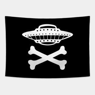 UFO Crossbones Tapestry