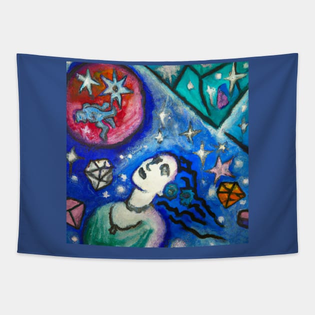 Lucy in the sky with diamonds Tapestry by valsevent