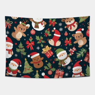 Cute Christmas Pattern Tapestry