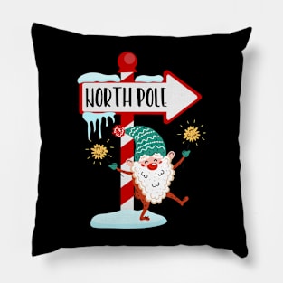 Christmas quotes with elf design Pillow