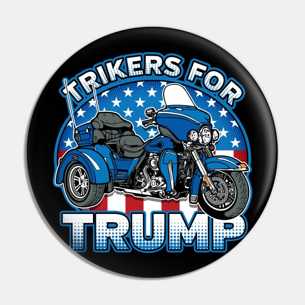 Trike Bikers For Trump Pin by RadStar