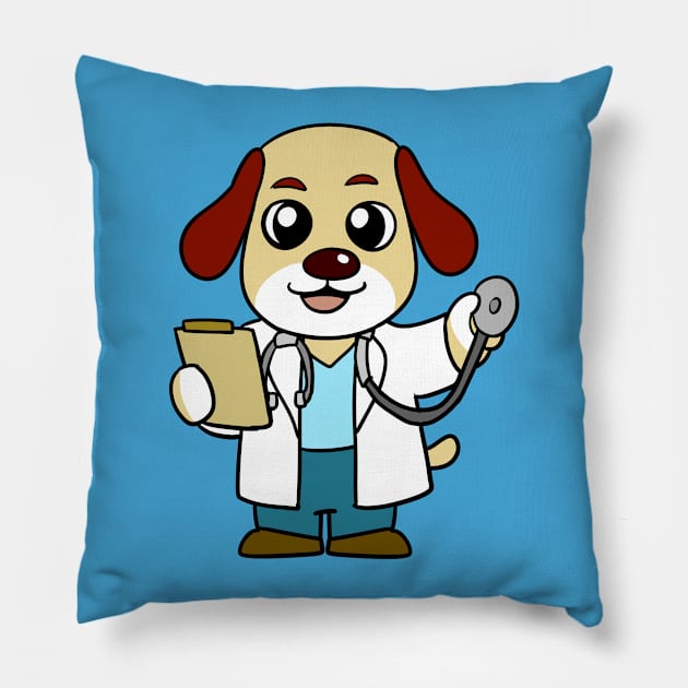 Dogtor Pillow by WildSloths