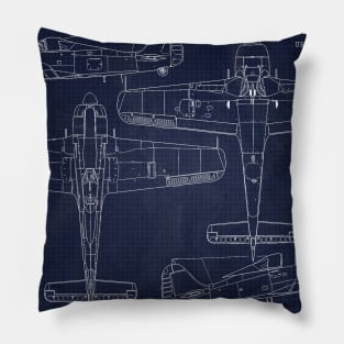 Blueprint Fw190 Pillow