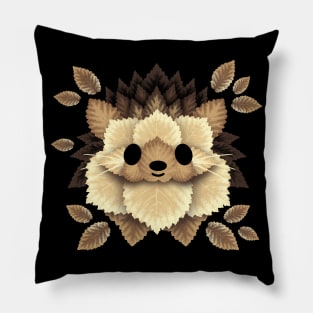 hedgehog of leaves Pillow