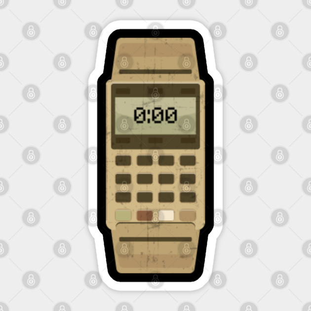 Vintage Calculator Watch Shirt Gift Tshirt For 80s Watch