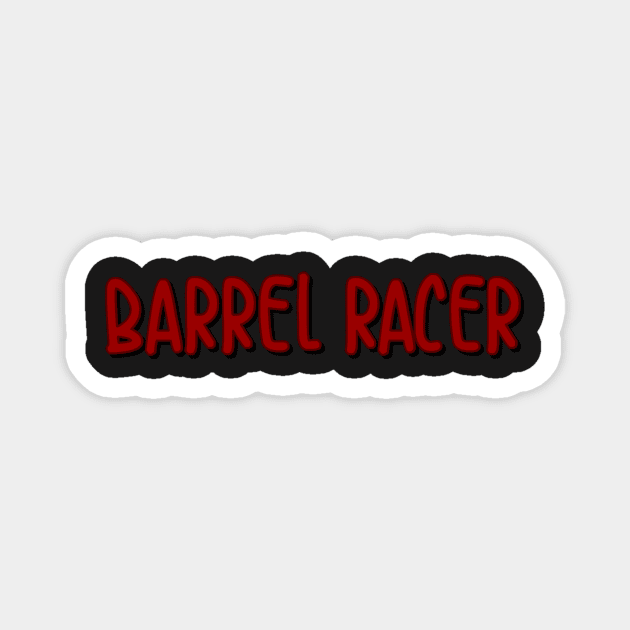 barrel racer Magnet by sarelitay