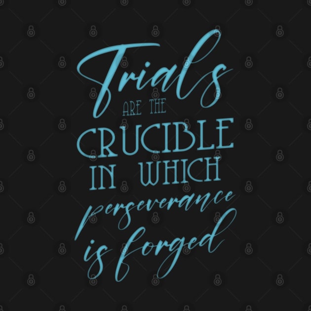 Trials are the crucible in which perseverance is forged by FlyingWhale369