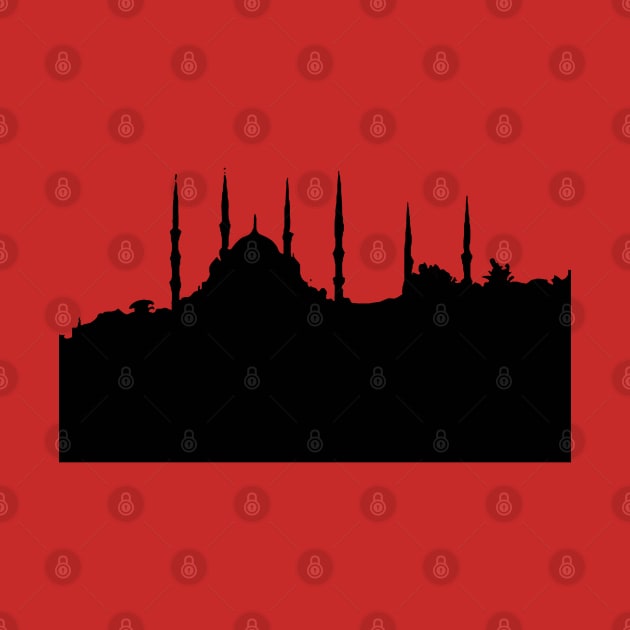 Istanbul Cityscape Silhouette by taiche