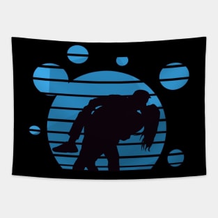 Romantic Blue Bubble Tapestry