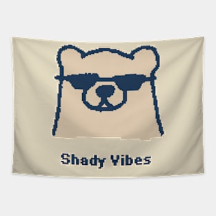 Shady Vibes - 1bit pixelart Tapestry