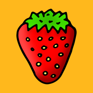 Simple Strawberry Doodle Drawing T-Shirt