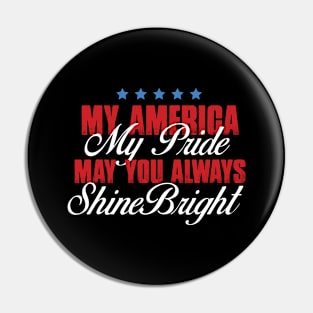 My America My Pride T-shirt Pin