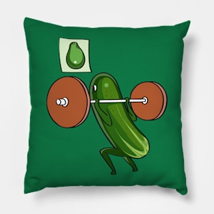 Cucumber Squats Pillow