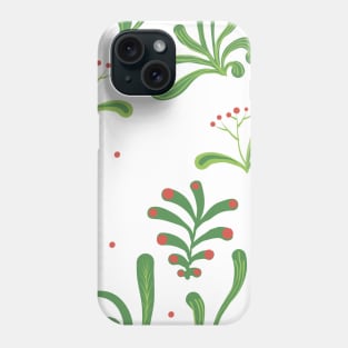 Elegance Seamless pattern with flowers Phone Case