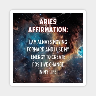 Aries zodiac signs quote - Aries Affirmations Magnet