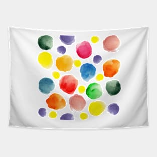 watercolor pattern.  hand painted watercolor circles _2 Tapestry