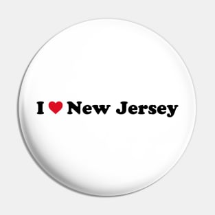 I Love New Jersey Pin