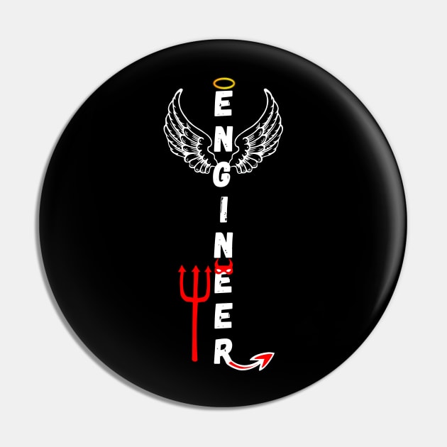 Funny Engineer Meme- Angel or Devil Engineer Pin by Mayank