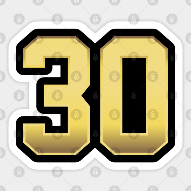 number 30 - Number - Sticker | TeePublic